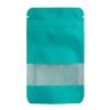 Weedness Kraft Paper Bags, Turquoise, 50 Count, 14 x 8.5 cm, with Viewing Window view 1