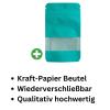 Weedness Kraft Paper Bags, Turquoise, 50 Count, 14 x 8.5 cm, with Viewing Window view 3