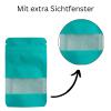 Weedness Kraft Paper Bags, Turquoise, 50 Count, 14 x 8.5 cm, with Viewing Window view 4