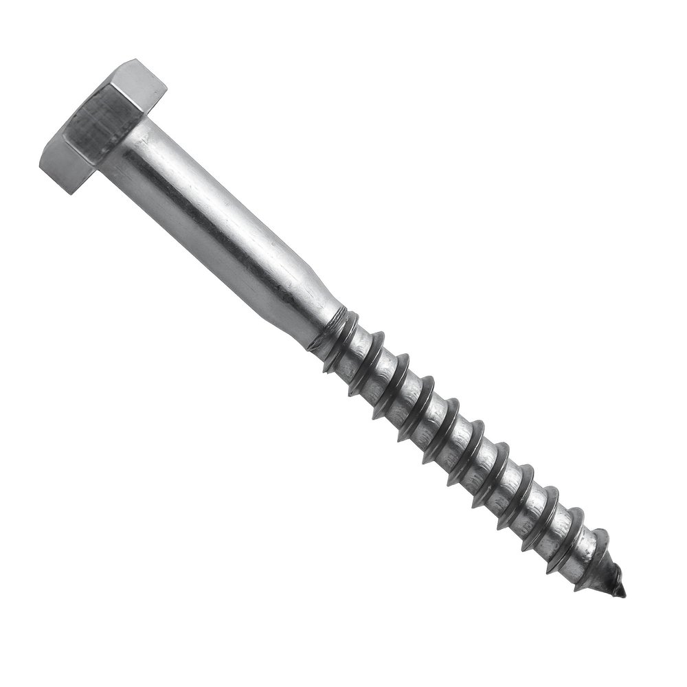 RYSUPPLY A2 Stainless Steel Hex-Head Wood Screws | M10 x 90 mm | DIN 571 | 5 pcs.
