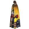 Wine and Drink Print Hooded Cape for Adults view 4