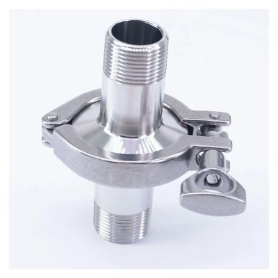 BKGWCSOR A Kit 3/4" NPT Male x 1.5" Tri-Clamp SUS 304 Stainless Steel Fitting Union Set for Home-Brewed Beer