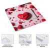 FHECVBN 4-Pack 30 x 30 cm Washable Printed Towels with Hanging Loops view 4