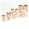 1-Piece 22 mm Copper Y-Type 3-Way End-Feed Pipe Fitting view 1