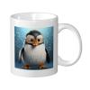 LPSRTWE Ceramic Coffee Mugs with Handles, Penguin with Glasses view 1