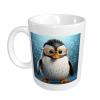 LPSRTWE Ceramic Coffee Mugs with Handles, Penguin with Glasses view 2
