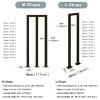 GLMGBP Black Square Iron Stair Railing for Verandas and Decks, U-/M-Shaped, Indoor/Outdoor, 70 cm (27.5 in), 2-Piece view 3