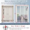 Magnetic Insect Screen Door 180 x 225 cm, White, No Drilling, Self-Adhesive view 2
