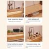 Easnuroz Solid Wood TV Stand, Wall-Mounted TV Console with 2 Cabinets, 200 cm view 4