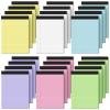 24 Colored Legal Pads, 8.5 x 11 in, Wide Ruled, Perforated, 30 Sheets Each view 1
