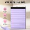 24 Colored Legal Pads, 8.5 x 11 in, Wide Ruled, Perforated, 30 Sheets Each view 2