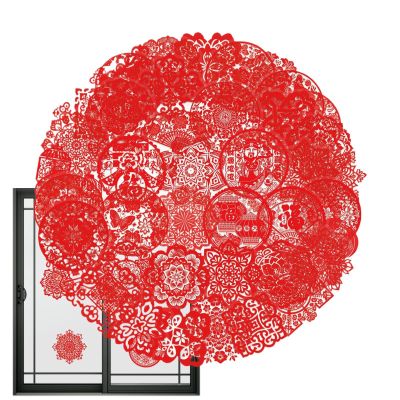 Paper-Cut Window Stickers for Spring Festival