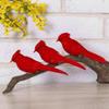 Rachlicy 12-Piece Artificial Cardinal Birds with Clips for Christmas Tree Decor view 4