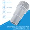38mm Pool Hose Connector, 38mm-to-32mm Adapter Set with 3 Clamps view 3