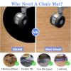 Round Office Chair Mat Rug, 70 cm view 4