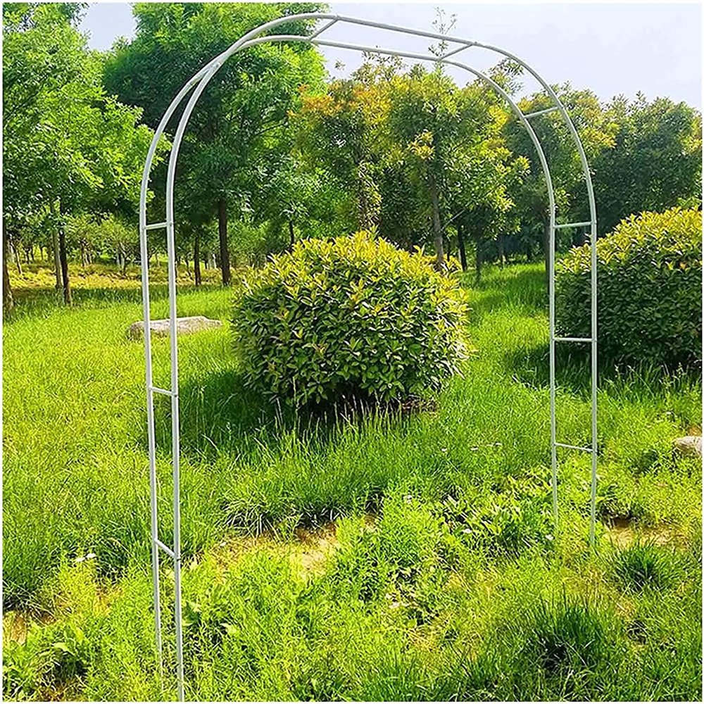 Sturdy Black Iron Garden Arch Trellis, 1.4 x 2.3 m