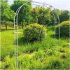 Sturdy Black Iron Garden Arch Trellis, 1.4 x 2.3 m view 1