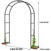 Sturdy Black Iron Garden Arch Trellis, 1.4 x 2.3 m view 3