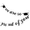 Alasum Graduation Party Paper Banner, 2-Piece Set, Clear Printing, Party Banner and Photo Background for Graduation Party, Random Style view 1