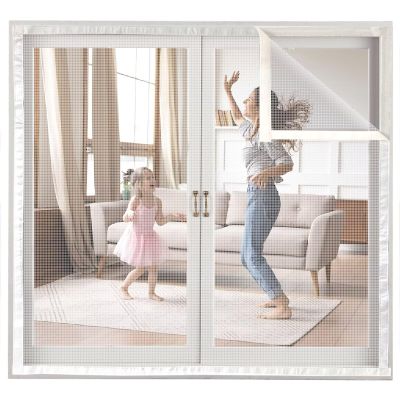 White Insect Screen Mesh, 55 x 60 cm, for Windows and Doors