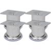 LXYZWRW Round Chrome Sofa Legs, 60 mm, 8-Pack view 2