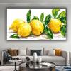 Lemon Paint by Numbers Kit for Adults and Kids, 40 x 80 cm, Unframed view 2