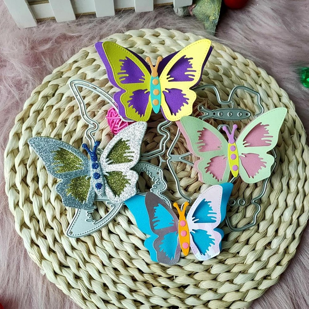 Butterfly Metal Dies for Card Making, 4.6 x 6.3 in