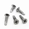 10/20-Piece 410 Stainless Steel Flat-Head Self-Drilling Tapping Screws, M3.5–M6.3 (16 mm, M5.5, 10 pcs) view 3
