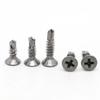 10/20-Piece 410 Stainless Steel Flat-Head Self-Drilling Tapping Screws, M3.5–M6.3 (16 mm, M5.5, 10 pcs) view 4