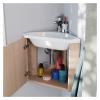 MOB-IN Corner Vanity Set, Koda Oak Finish + Mirrored Cabinet view 4