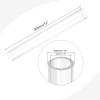 QUARKZMAN Clear PVC Tube, 40 mm ID x 50 mm OD x 305 mm, for Lamps and Water Cooling Systems view 2