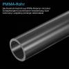 QUARKZMAN Clear PVC Tube, 40 mm ID x 50 mm OD x 305 mm, for Lamps and Water Cooling Systems view 4