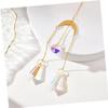 Crystal and Alloy Prism Hanging Decoration view 3