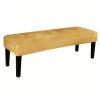 ZRCYXDW Velvet Dining Bench Cover, Stretchable, Washable, Gold, Large view 1