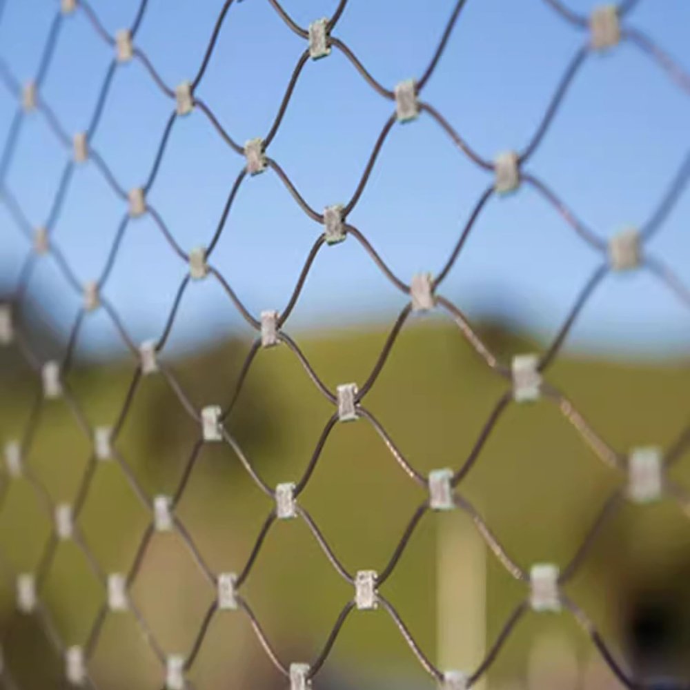 304 Stainless Steel Wire Rope Mesh, Balustrade Mesh for Flexible Cable Fence, Stairs and Fall Protection, Expandable Design, 8 cm, Color: 1.5 x 2 m