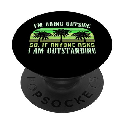 Dad Joke Wun I'm Outstanding Funny Outdoor Dad Adhesive PopGrip