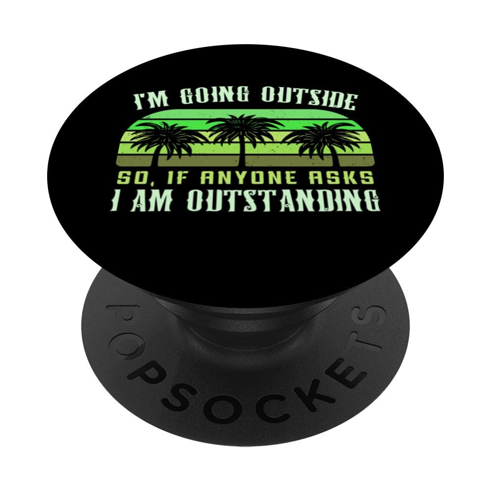 Dad Joke Wun I'm Outstanding Funny Outdoor Dad Adhesive PopGrip