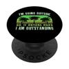 Dad Joke Wun I'm Outstanding Funny Outdoor Dad Adhesive PopGrip view 1