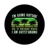 Dad Joke Wun I'm Outstanding Funny Outdoor Dad Adhesive PopGrip view 3