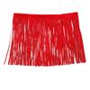 Anevous 2 m x 15 cm Tassel Trim, Suede Tassel Fringe, Clothing Trim for DIY Clothing, Dresses and Crafts, Red view 1