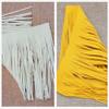 Anevous 2 m x 15 cm Tassel Trim, Suede Tassel Fringe, Clothing Trim for DIY Clothing, Dresses and Crafts, Red view 3