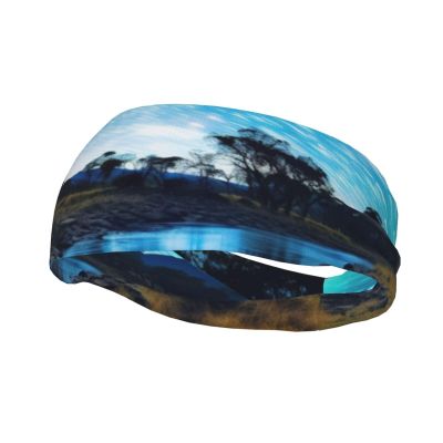 Men's Sports Headband with Star River Print