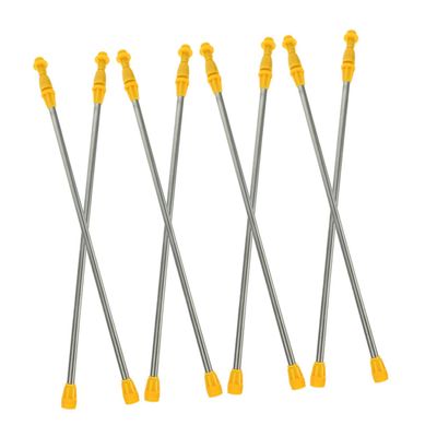 Happyyami 8-Piece Stainless Steel Telescopic Spray Wands, Adjustable from 45 cm to 80 cm, Space-Saving Design for Orchards and Agricultural Spraying
