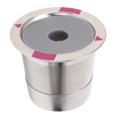 Single-Hole Refillable Stainless Steel Coffee Capsule Filter