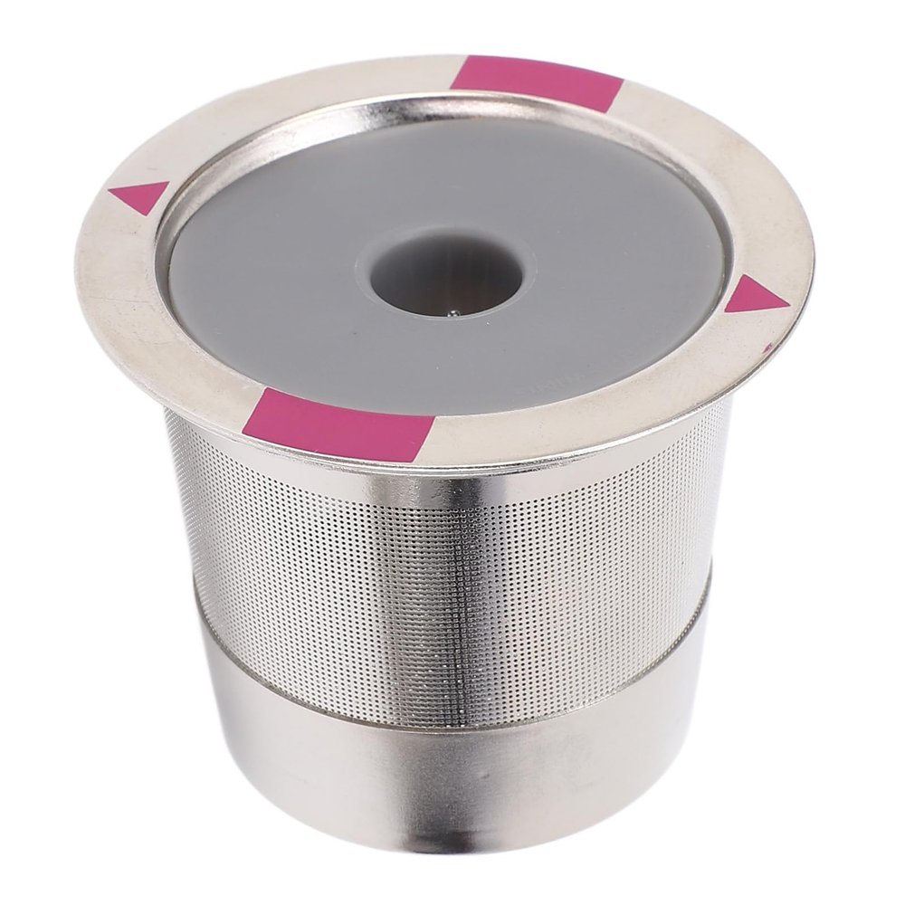 Single-Hole Refillable Stainless Steel Coffee Capsule Filter