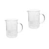 Gatuida 2-Piece Glass Beaker Set with Handle and Pouring Aid view 1
