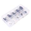 120-Piece E-Clip Snap Retaining Ring Set, Black Manganese Steel, 1/5/10 mm view 1