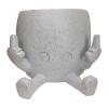 Hugsweet Smiling Face Hanging Planter with Raised Middle Fingers view 1