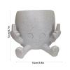 Hugsweet Smiling Face Hanging Planter with Raised Middle Fingers view 2