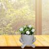 Hugsweet Smiling Face Hanging Planter with Raised Middle Fingers view 4